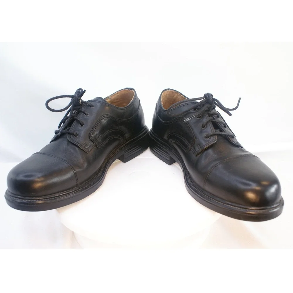 Nunn Bush Mens Black Leather Cap‎ Toe Oxford Dress Shoes 81106-57 Size 9M